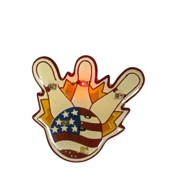 Vintage Women’s Bowling Lapel Hat Pin Lot WIBC WBS Tournaments Flashers - Picture 8 of 10